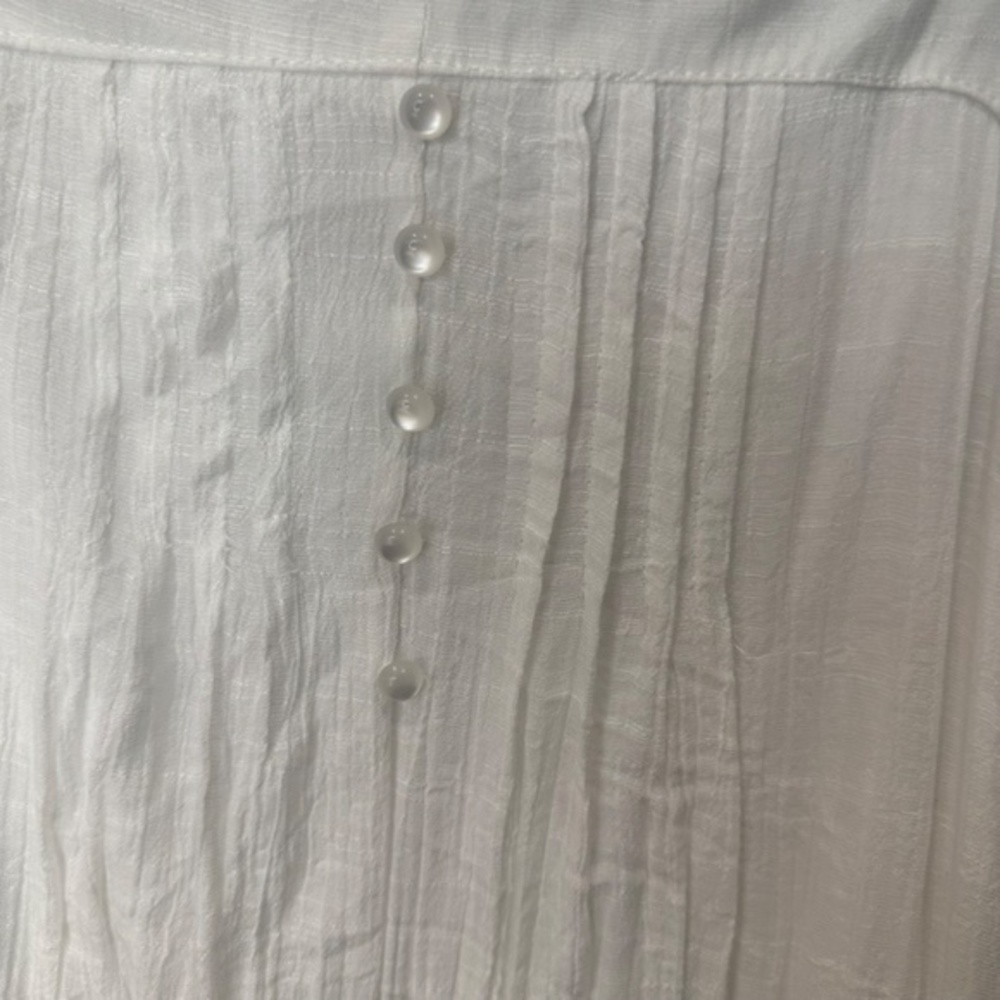 Naif Montreal white flowy midi dress size large - Picture 3 of 5